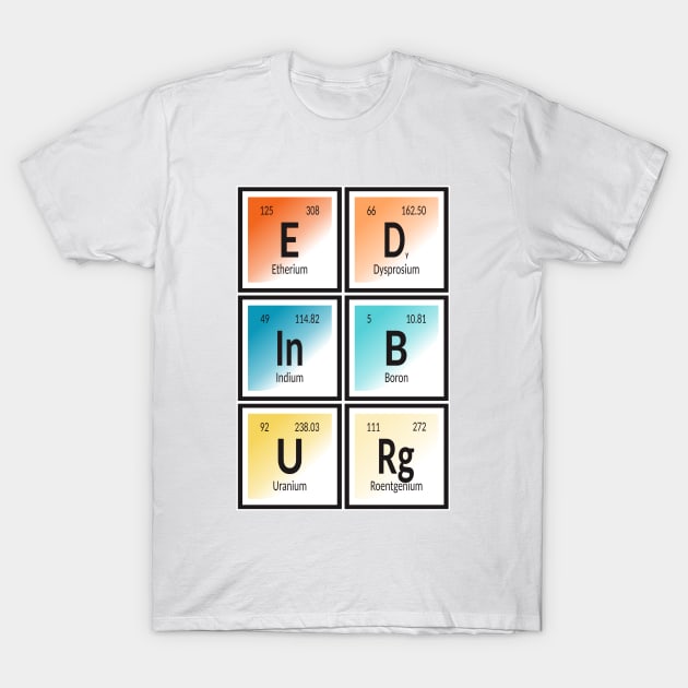 Elements of Edinburg City T-Shirt by Maozva-DSGN